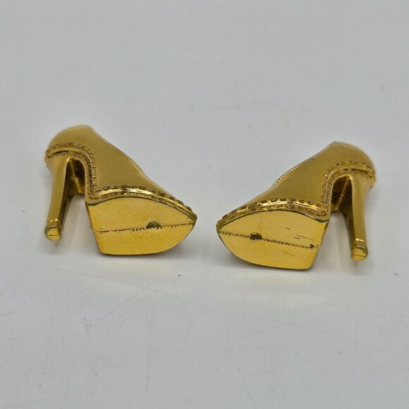 OG Monster High Clawdeen Wolf Dawn Of Dance Gold Heel Pump Shoes Miniature Colle - Picture 3 of 4